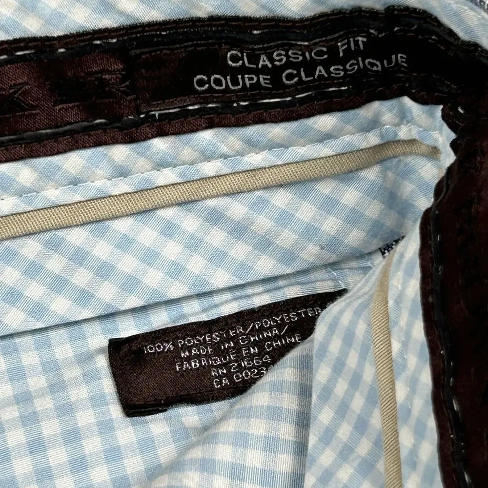 Black Brown 1826 Plaid Golf Shorts Mens 34 Flat Front Cotton *Needs Washed*‎